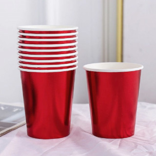 10 Gobelets rouge brillant...