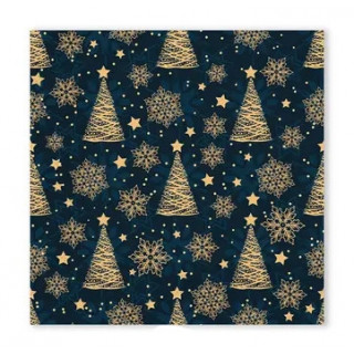 20 Serviettes papier bleu...