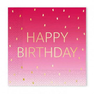 20 Serviettes papier happy...