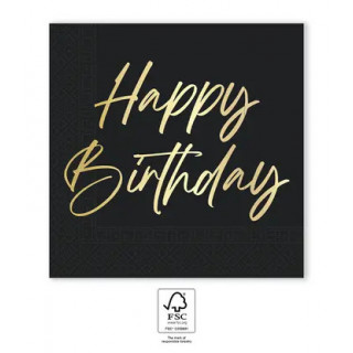 20 serviettes papier Happy...