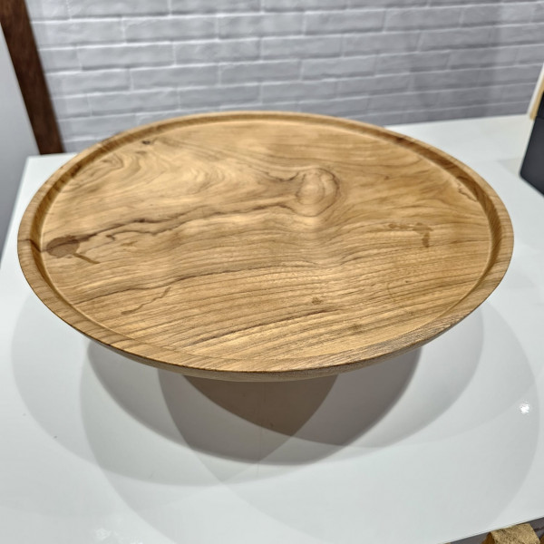 Présentoir à Gâteau en bois de Teck