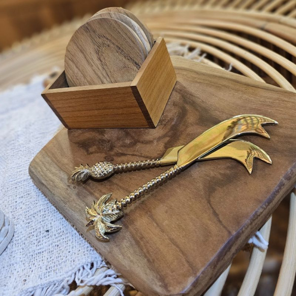 Set de 6 Dessous de Verre Ronds en... Set de 6 Dessous de Verre Ronds en...