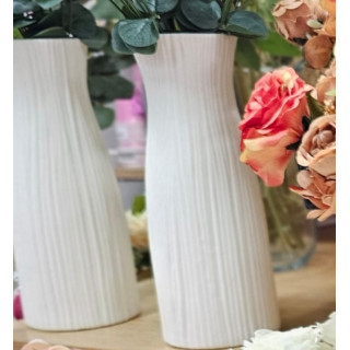 Vase blanc- H24cm