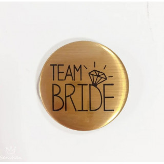 2 Badges Team Bride, diam 6cm