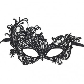 Masque "phoenix" dentelle noir