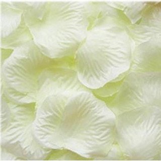 Pétales de roses artificielles ivoire (sachet de 50)