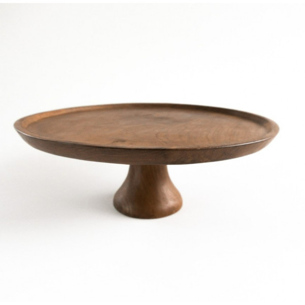 Présentoir à Gâteau en bois de Teck