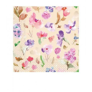 20 Serviettes Florale...