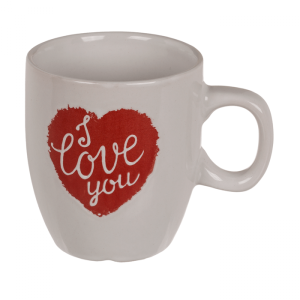 Lot de 2 Mugs, je t'aime - 7,5 x 6,7 cm