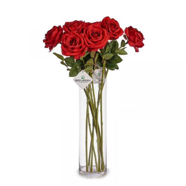 Tige de rose artificielle Rouge