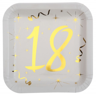 10 assiettes carrées...