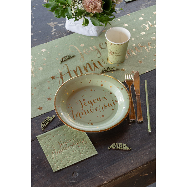 10 assiettes blanche Joyeux...