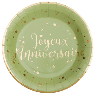 10 assiettes blanche Joyeux...