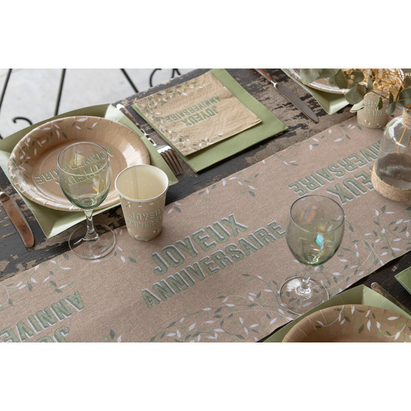 Chemin de table Joyeux Anniversaire...