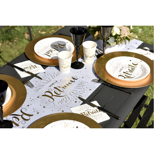 Chemin de table Vive la Retraite