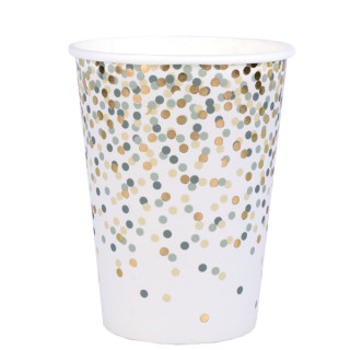 10 gobelets Sparkle Vert...