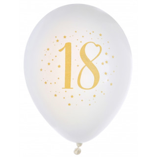 8 Ballons latex 18 ans