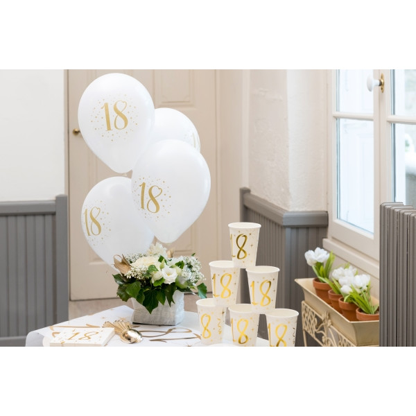 8 Ballons latex 18 ans