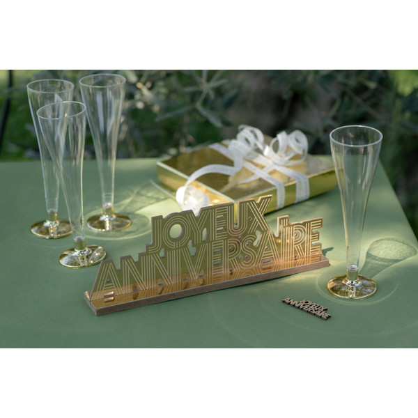 Lettres Joyeux Anniversaire Or