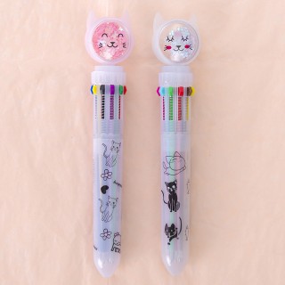 Stylo Multi-couleurs Chat