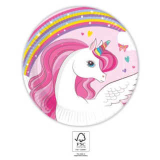 Assiettes Licorne Rainbow