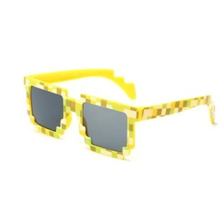 Lunette fantaisie Pixel Jaune
