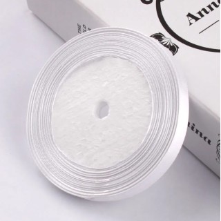 Ruban satin blanc 6mmX20m
