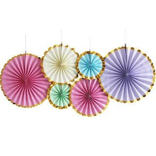 Kit 6 rosaces multicolores