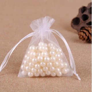 Pochon organza Blanc X10