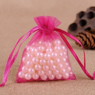 Pochon organza Fuchsia X10