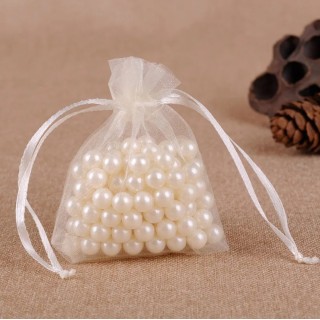 Pochon organza Ivoire X10