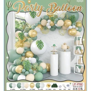 Arche de ballons Vert Tropical