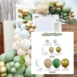 Arche de ballons Vert,...
