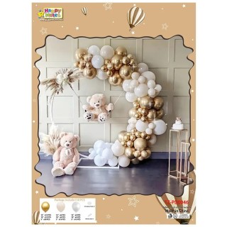 Arche de ballons Blanc,...