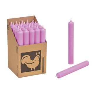 Bougie chandelle Parme Rosé...