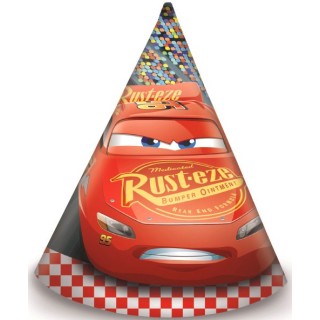 6 Chapeaux anniversaire Cars