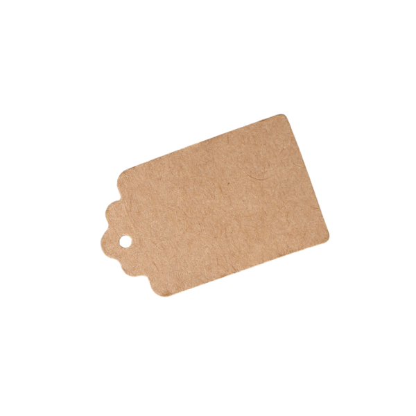 10 Étiquettes Perforées Papier Kraft...