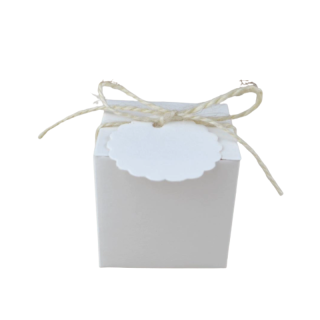 10 Boites cube blanche...