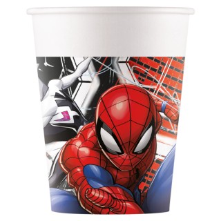 8 gobelets cartonnés Spiderman