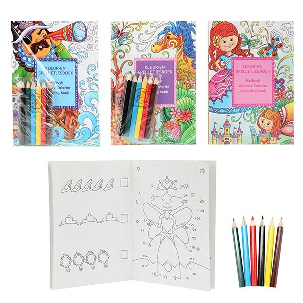Livre de coloriage et de jeux avec 6...