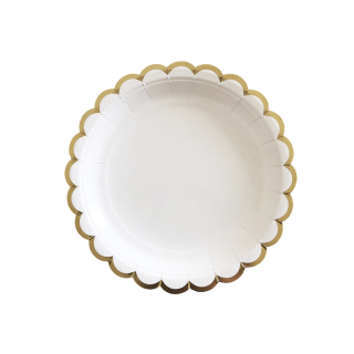 10 assiettes ronde blanche...