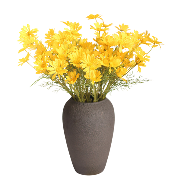 Tige de marguerites artificielles jaunes