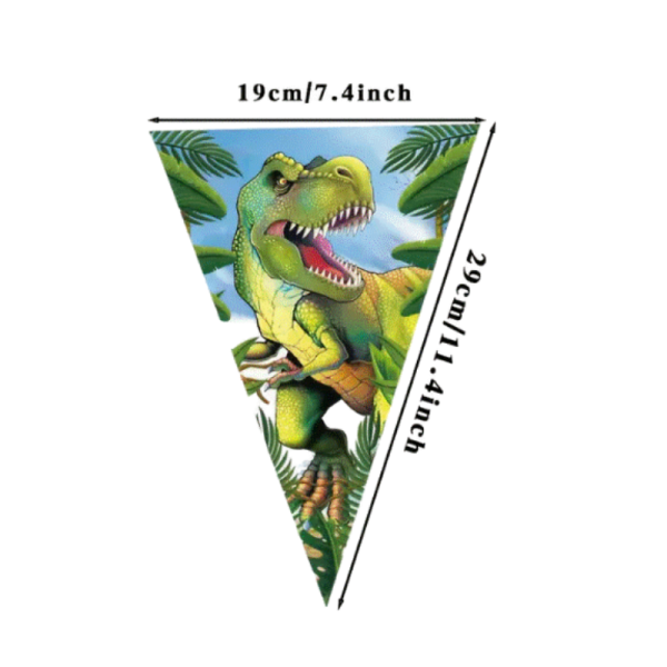 Guirlande fanion dinosaure T-REX