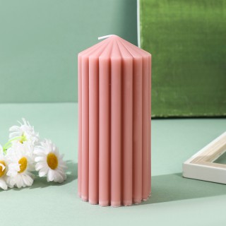 Bougie cylindrique Rose...