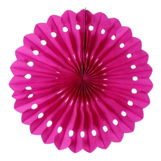 Rosace papier fushia 30cm