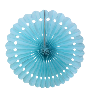 Rosace papier bleu clair 30cm