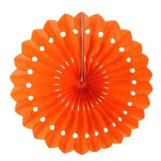 Rosace en papier orange 30cm