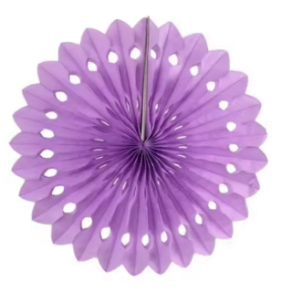 Rosace papier parme 30cm