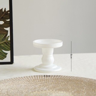 Bougeoir verre Blanc