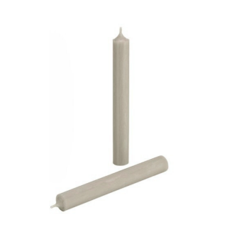 Bougie chandelle gris vert...
